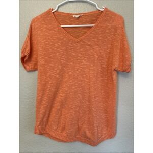 EILEEN FISHER Sweater XS Linen Cotton Top Slub Dolman Sleeve Pullover